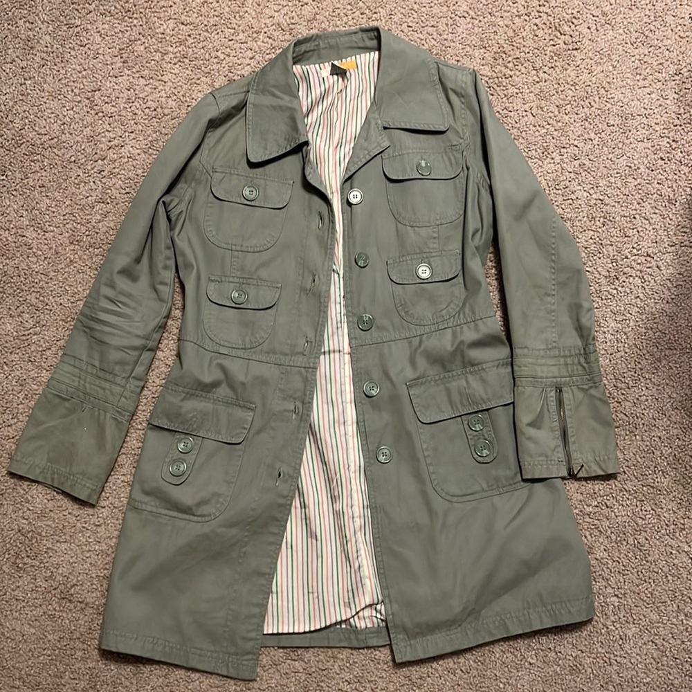 Tulle Brand Green PeaCoat size Large